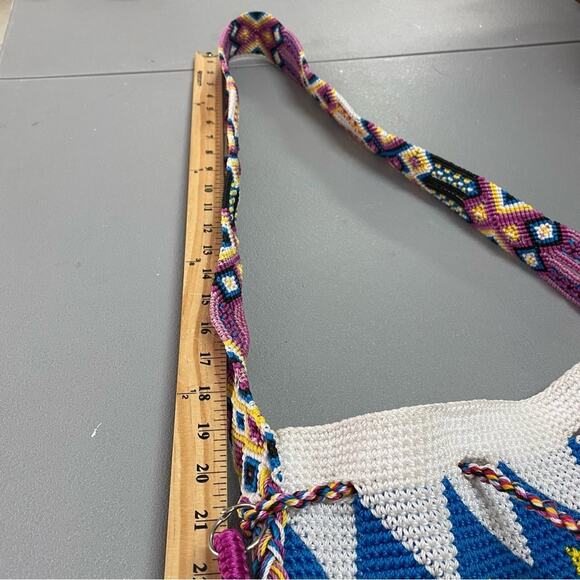 Unbranded multicolor handwoven bucket cross body bag - Picture 12 of 12